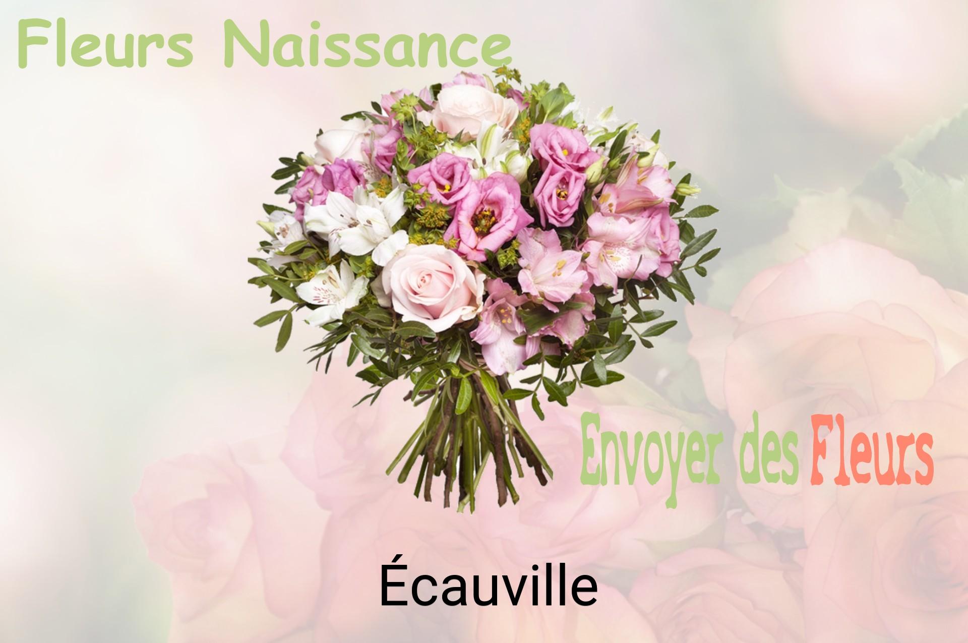 Bouquet de fleurs de naissance livré à Écauville